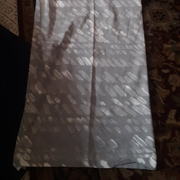 2 West Elm 48"x84" Stone Grey Slanted Dot Print Curtain. Set of 2 - Picture 7 of 7